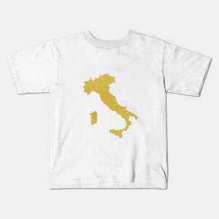 italy flag map Kids T-Shirt